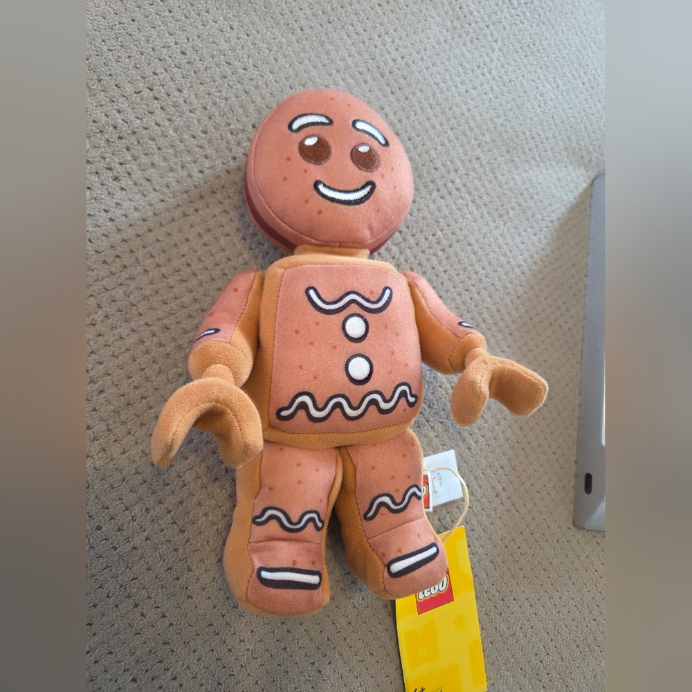 New Gingerbread Lego 9" Plush Collection 2025 172560LL Christmas 2025 Soft Toy - Picture 3 of 16